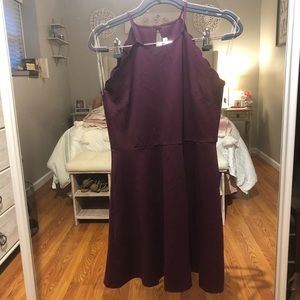 Scalloped sleeveless dress